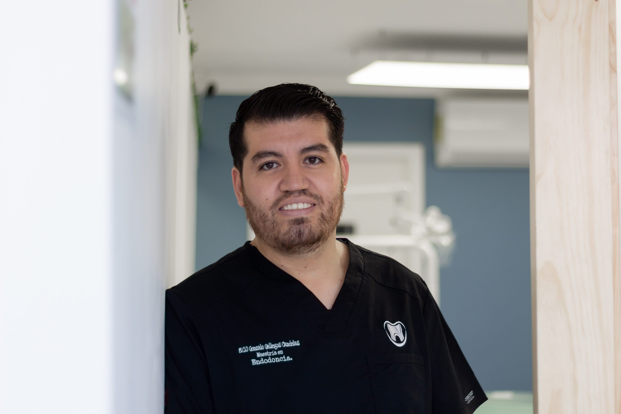 Dentist Gonzalo Gallegos smiling