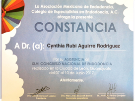 Miniature of diploma received by dr. Ruby Aguirre Rodriguez